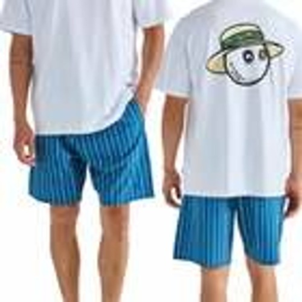 Malbon Golf Striped‎ Shorts Mens 40 Like New